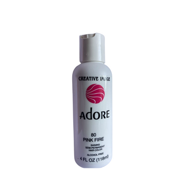 Adore Shining Semi-Permanent Hair Color – Pink Fire 80 – 4.0 oz - ANNS BEAUTY SUPPLY